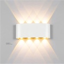 LED Outdoor Wall light 036  8*3W WW Silver  AC85V-265V 