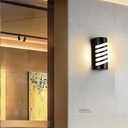 LED Outdoor Wall LIGHT W23 12W WW BLACK AC85V-265V