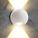 LED Outdoor Wall LIGHT Ball-shaped W842 2*3W WW WHITE AC85V-265V