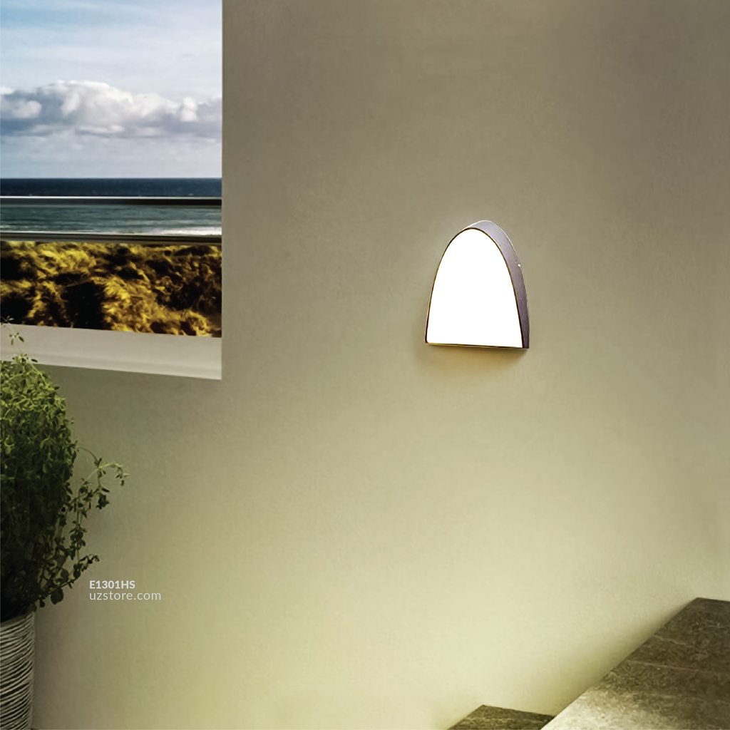 LED Outdoor Wall LIGHT 070  12W WW SILVER  AC85V-265V