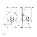 GROHE Concetto OHM trimset bath 24054001