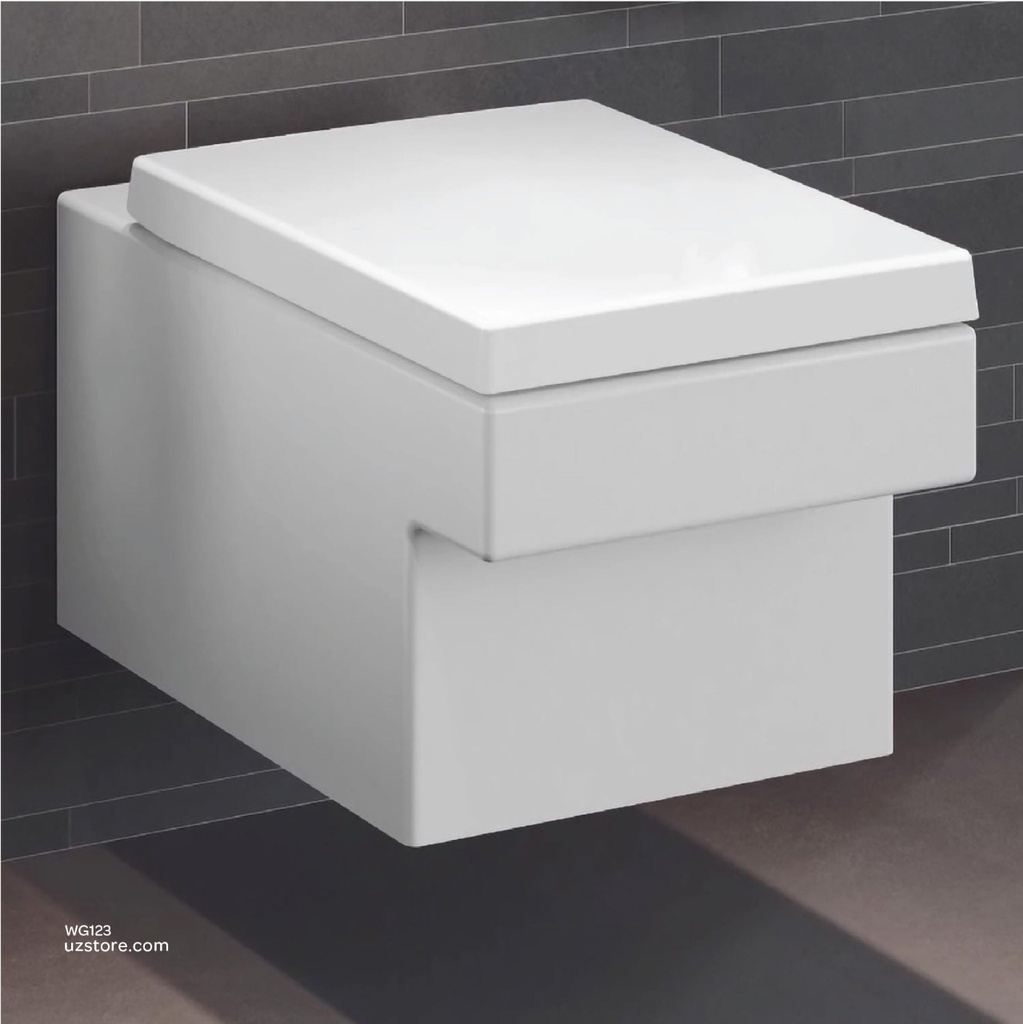 GROHE Cube WC-Sitz Mit Deckel – Alpinweiß, Abnehmbar, Inkl. Befestigungsset