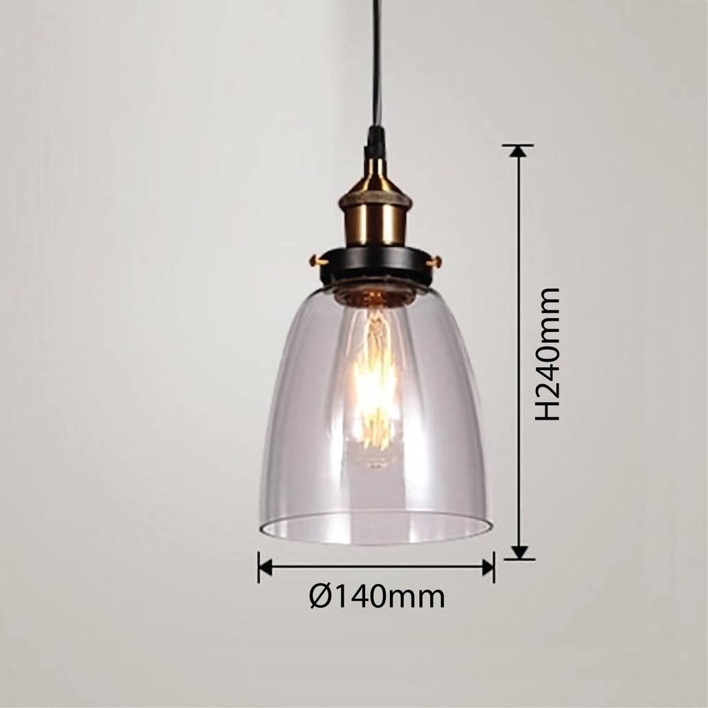 Clear Glass Hanging Light MD1219 φ140*H240