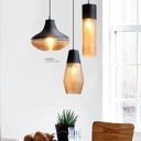 Black + Amber Hanging Light MD3204-3 