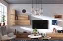 Smoky Grey Glass Hanging Light MD3208-BL D300*H410