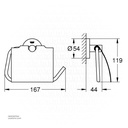 GROHE Essentials Toilet Paper Holder w/cover 40367DA1
