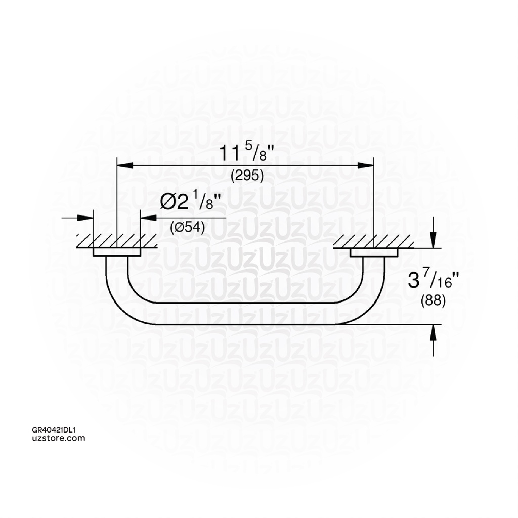 GROHE Essentials Grip bar , 40421DL1 , brushed warm sunset