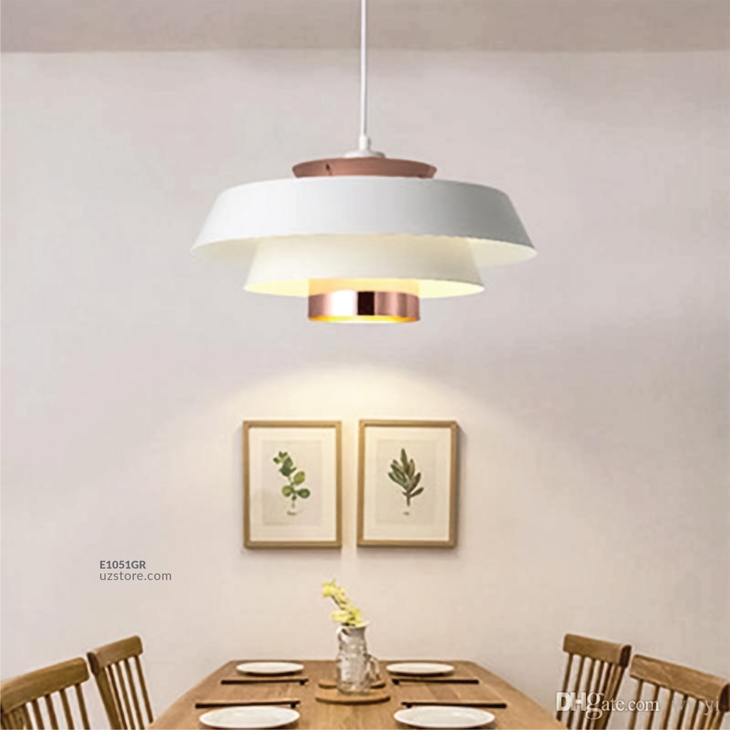 Hanging Light E27 8025/1 WH+ROSE GD