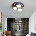 Three-hexagonal wooden ceiling lamp X9365-3