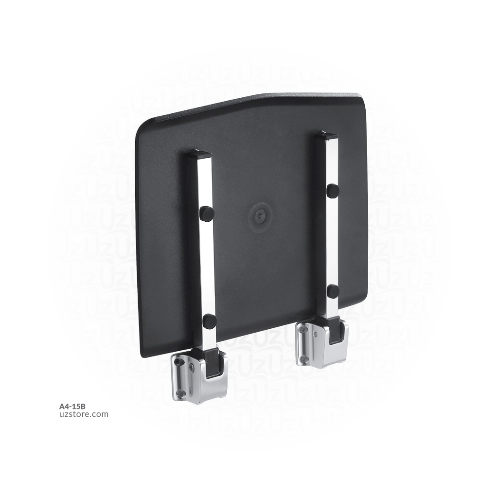 Black Shower seat 35x33.8x7cm Aluminum, ABS 