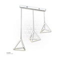 LED Hanging Light Three pyramid 860664/3PA White 72W AC165-265V