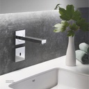 GROHE Eurocube E Infra-red electronic wall basin tap without mixing device , 36442000 , chrome