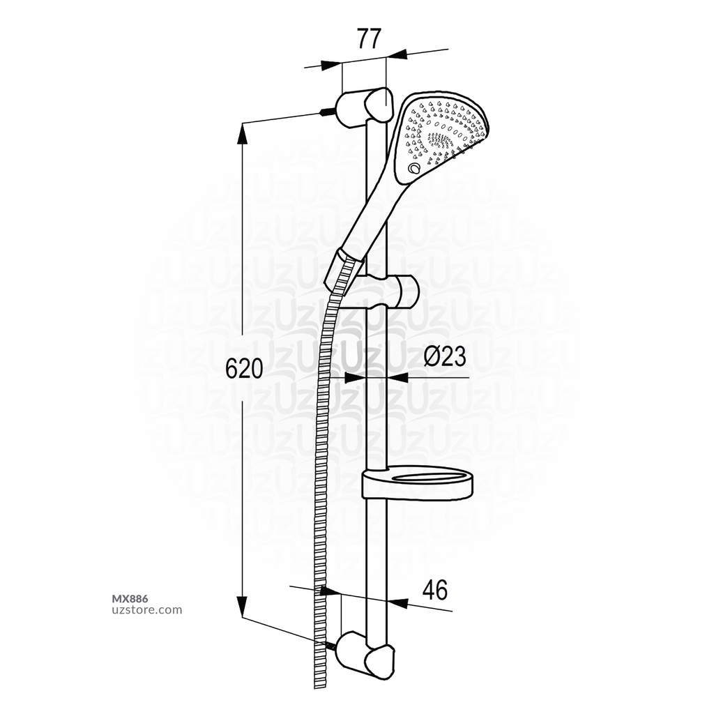 RAK6771005 3S Fizz Shower Set