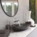 SINGLE - LEVER BASIN MIXER DN15 - POLARIS STAR WITH ABS POP UP WASTE - ECO RAK10040-03