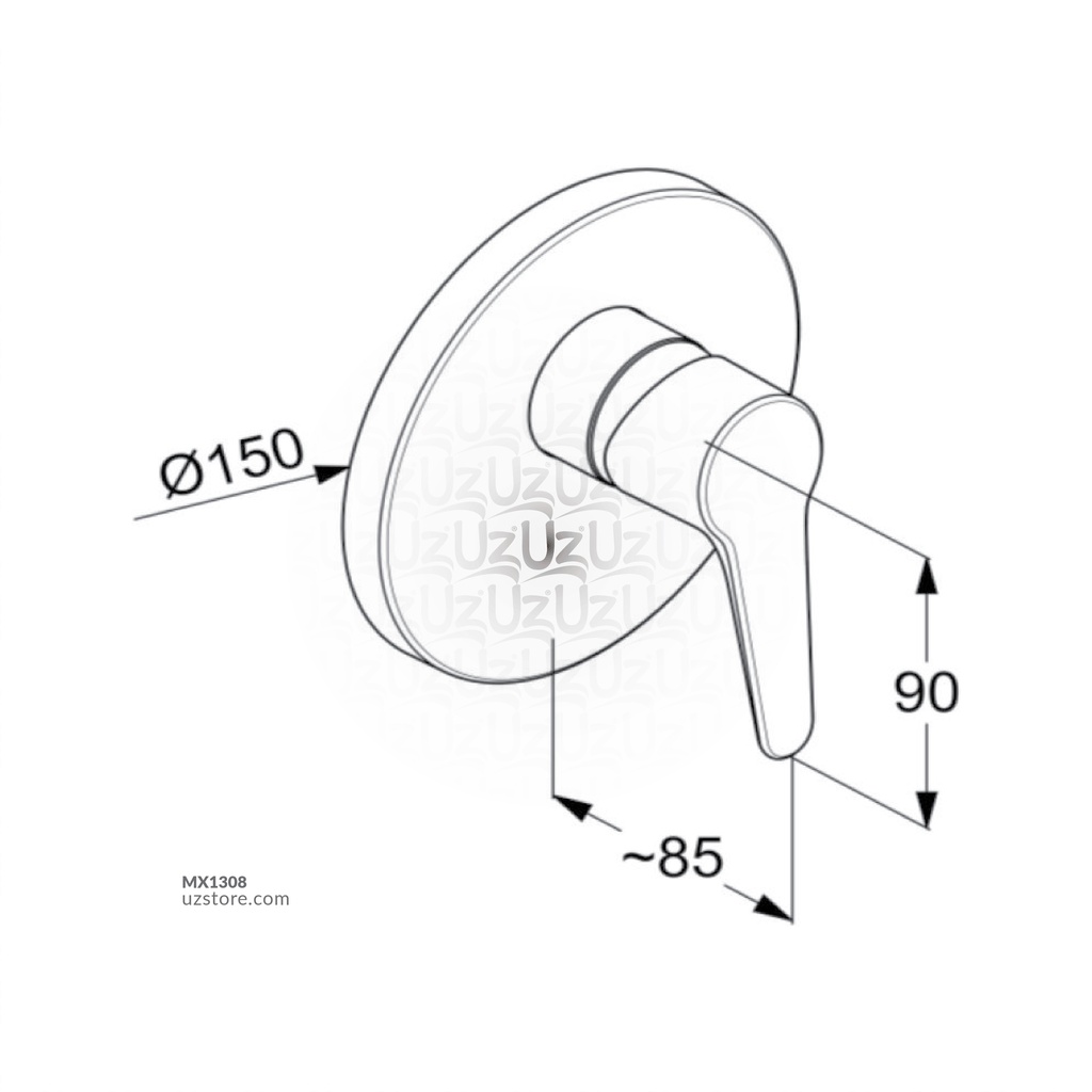 CONCEALED SL SHOWER MIXER RAK10079