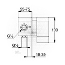 CON. SHOWER MIXER PRE- INSTALLATION KIT RAK38828