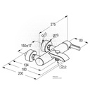 SINGLE - LEVER BATH AND SHOWER MIXER ONLY -  DN15 RAK13002