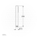 GROHE Euphoria Cube+ Stick Hand shower 1 spray , 27888AL0 , brushed hard graphite