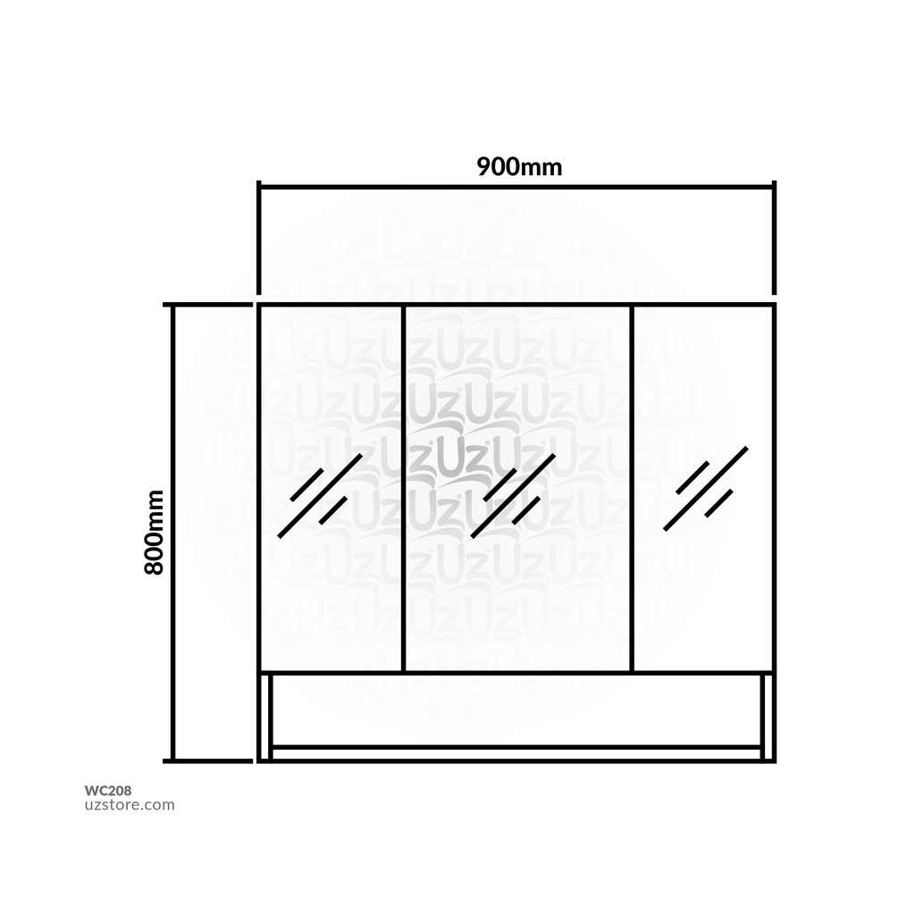 Plywood mirror cabinetASM-W860490*80*13.5