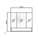 Plywood mirror cabinetASM-W860490*80*13.5