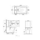 RAK- Opulence Water Closet Strap + Flush Tank & Seat Cover
