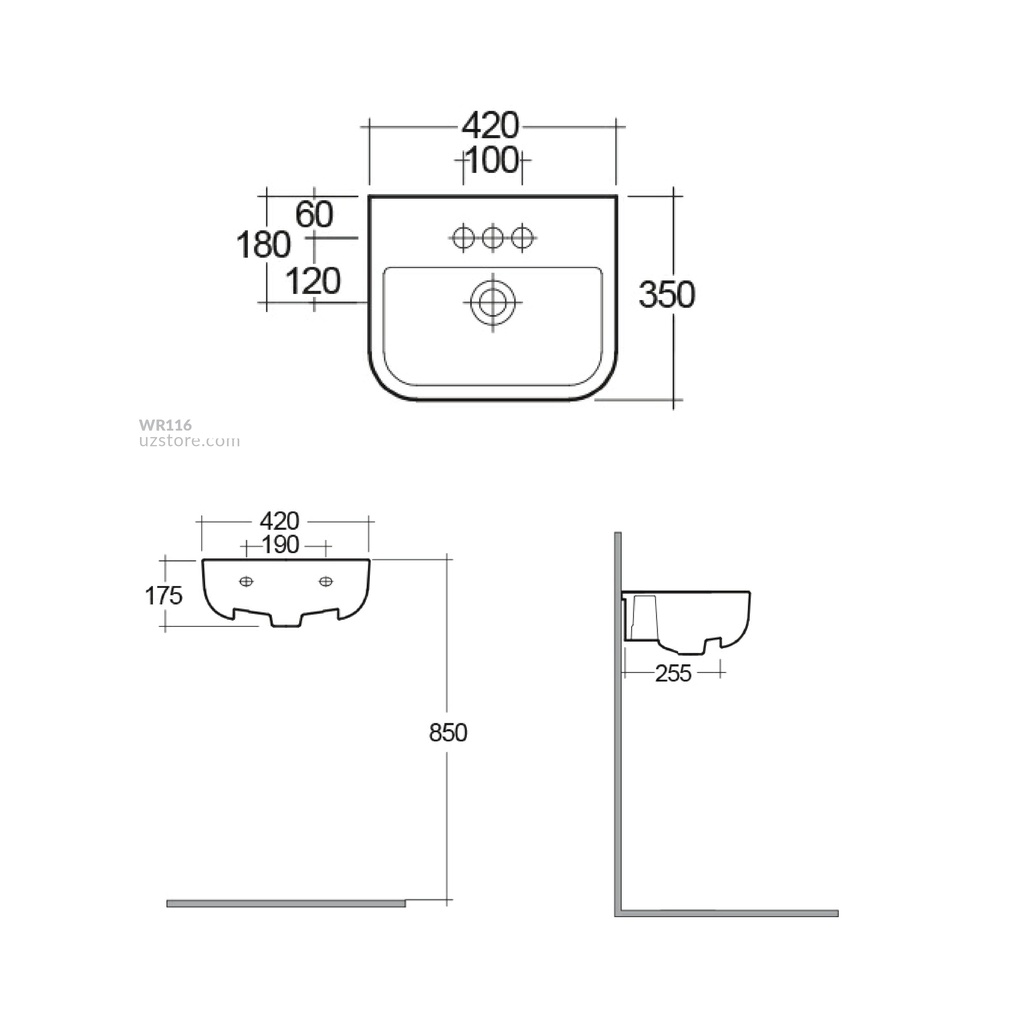 RAK- Series Semi Counter 420mm