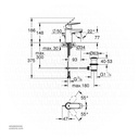 GROHE Eurosmart Cosmopolitan OHM basin EcoJoy 3282500E