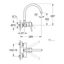 sink mixer (l/t in sink) GROHE CONCETTO 32667001