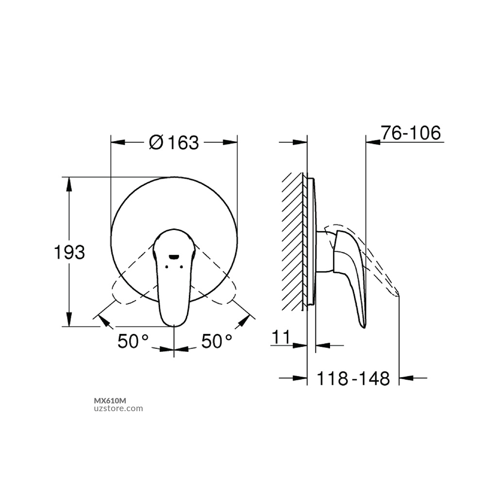 Eurostyle Shower Trimset GROHE-GR29098003