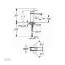 GROHE Eurocube OHM basin md.sp. smooth body 23446000