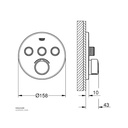 Smartcontrol mixer Trimset Round 3sc GROHE-GR29146000