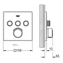 Smartcontrol mixer Trimset square 3sc GROHE-GR29149000