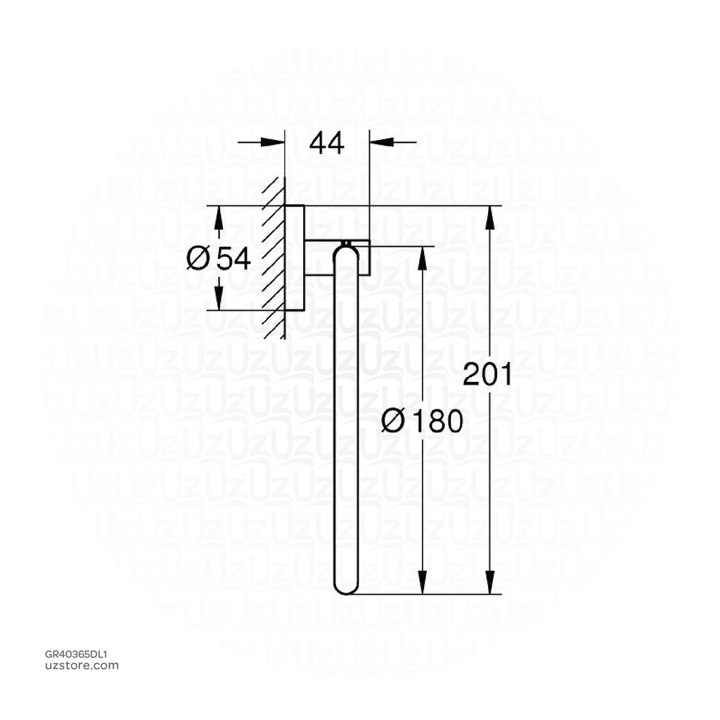 GROHE Essentials Towel ring , 40365DL1 , brushed warm sunset