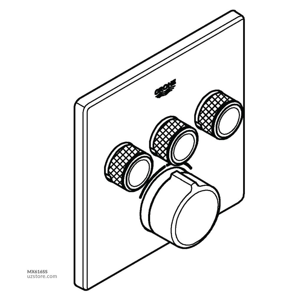 Smartcontrol mixer Trimset square 3sc GROHE-GR29149000
