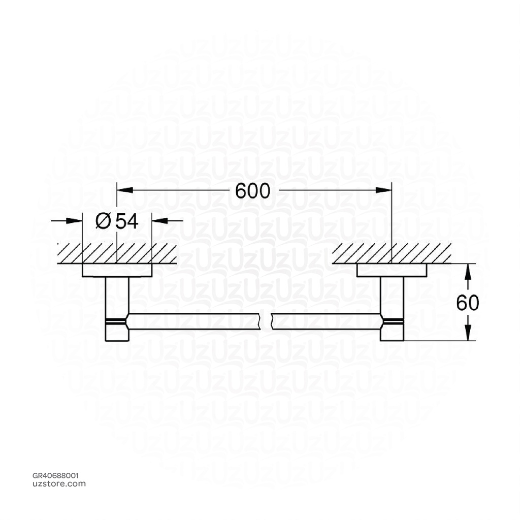 GROHE Essentials Towel holder , 40688001 , chrome