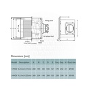 Hayashi Ceeling mount ventilating fan 6" 17 HCV