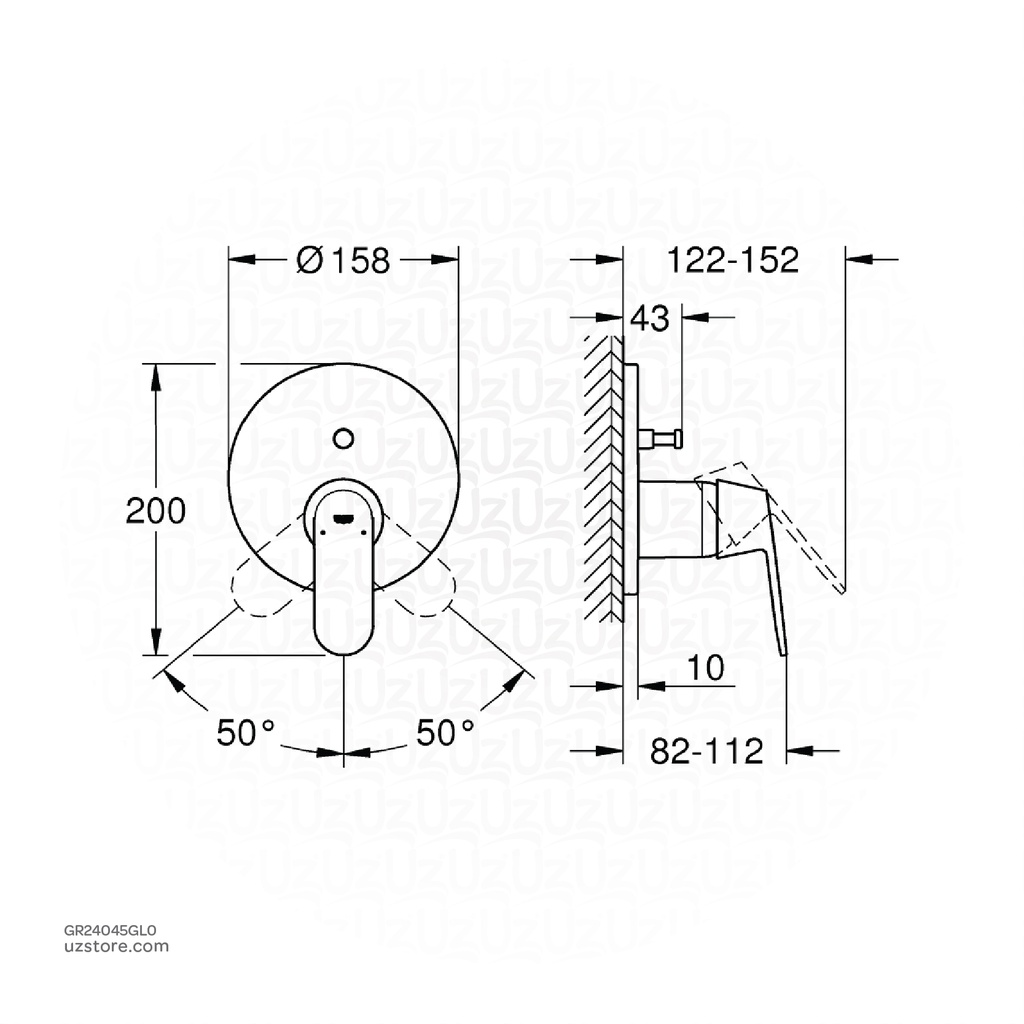 GROHE Eurocosmo Single-lever mixer with 2-way diverter , 24045GL0 , Cool Sunrise