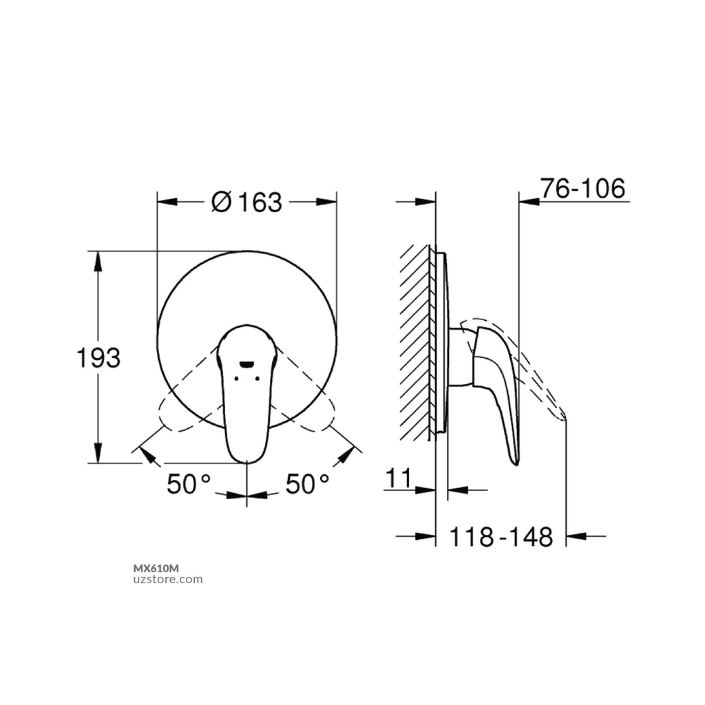 Eurostyle Shower Trimset GROHE-GR29098003