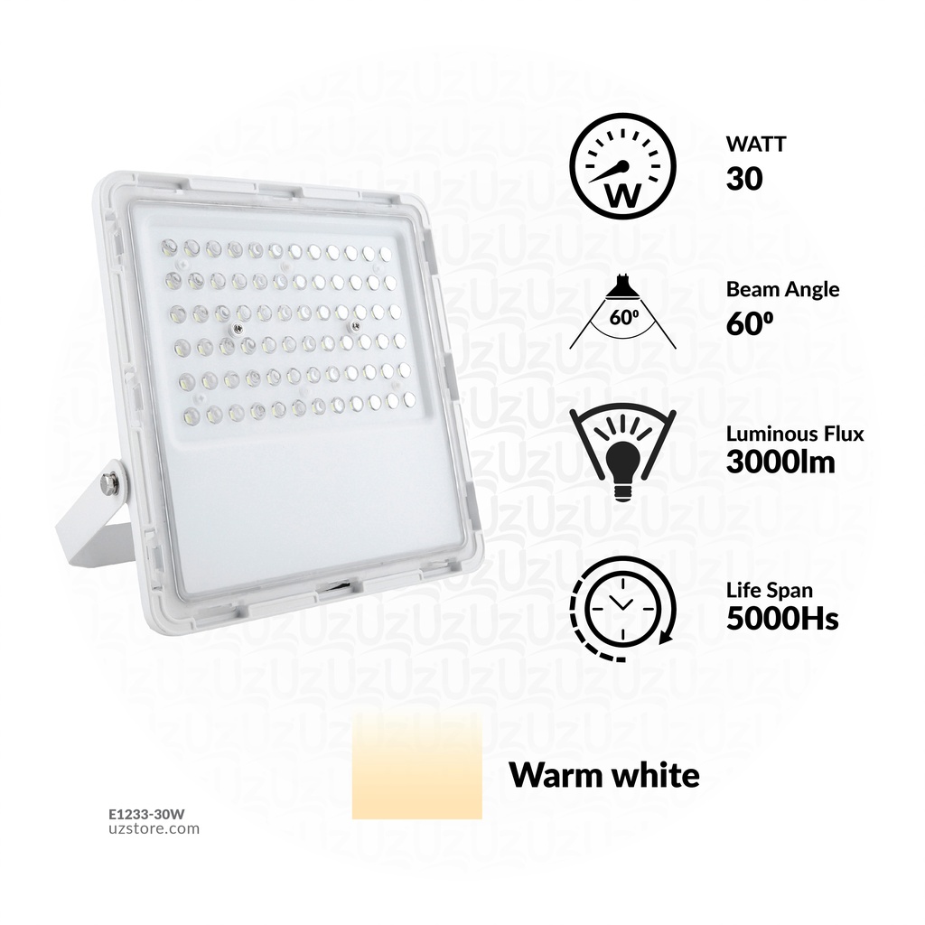 Flood light LED VR833-30W Warmlight 40pcs SMD2835