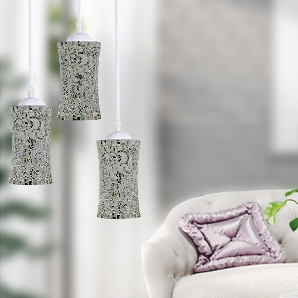 Celling Mosaic Glass light 3way