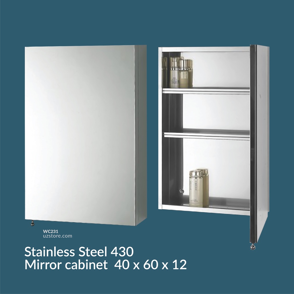 Stainless Steel 430 mirror cabinet
ASM-802
40*60*12 