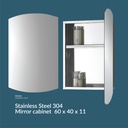 Stainless Steel 304 mirror cabinet
ASM-706A
60*40*11