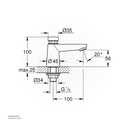 GROHEEuroeco CT self-clos. basin 36265000