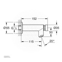 GROHEEuroeco CT self-clos. basin exp 36266000