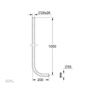 GROHE Flush Pipe Extension 37108000