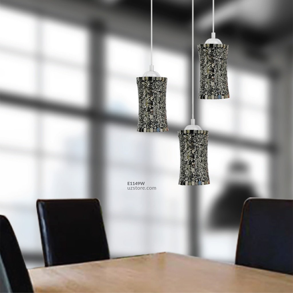 Celling Mosaic Glass light 3way