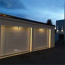 LED Outdoor Wall light H100-9W kori WW Silver  AC85V-265V 
