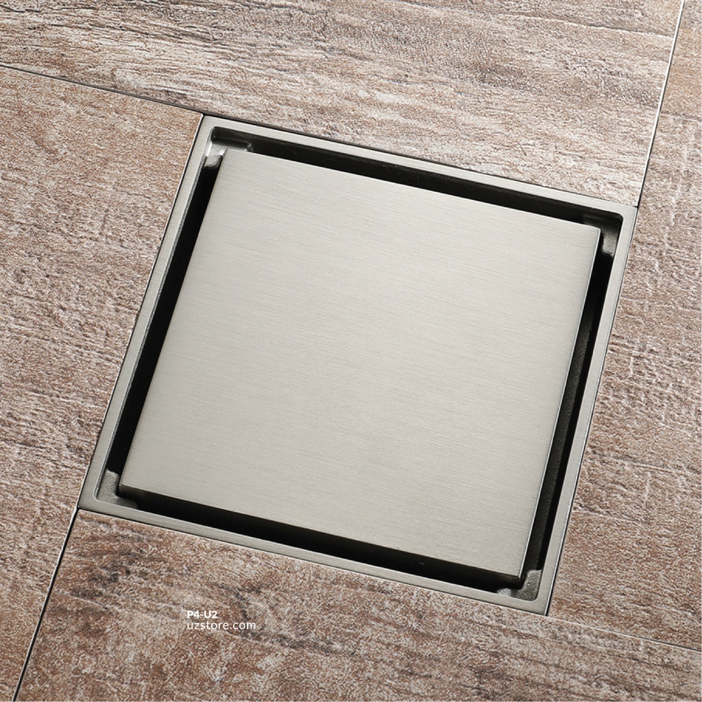 Drawing Color Brass Floor Drain 9873QSN 10*10