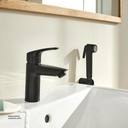 GROHE Eurosmart SLM Basin Mixer S-Size Smth w/shw Set 231242433, matt black