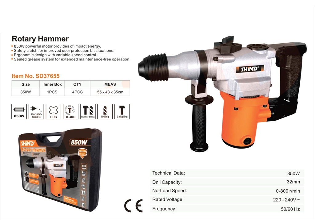 Shind - 3201 heavy electric hammer 37655